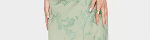 Alternative view of Azura Off The Shoulder Maxi Dress Green Burnout